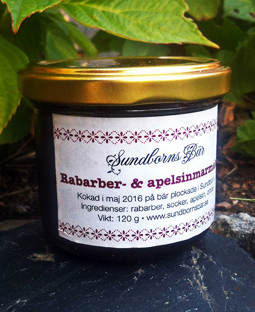 Rabarber- och apelsinmarmelad